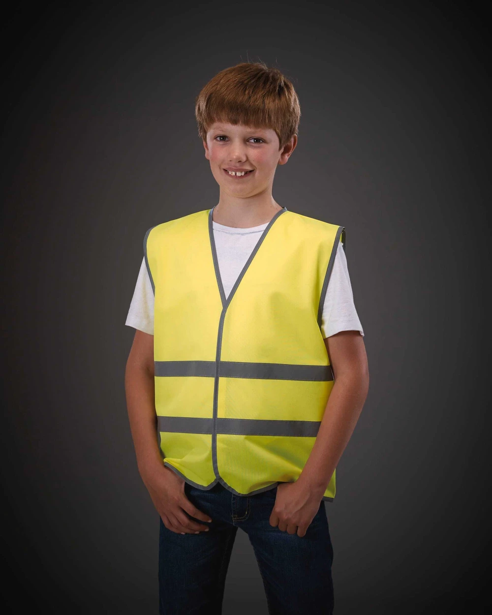 Gilets de sécurité personnalisable YOKO Gilet avec bordures et bandes réfléchissantes