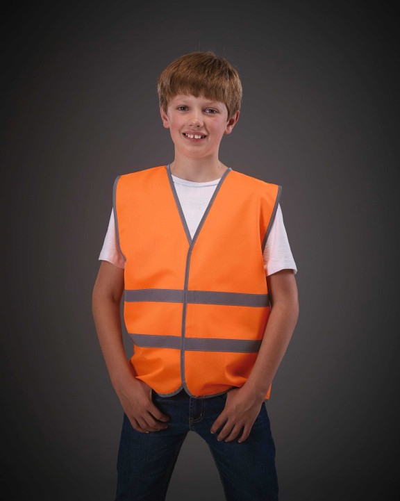 Gilets de sécurité personnalisable YOKO Gilet avec bordures et bandes réfléchissantes