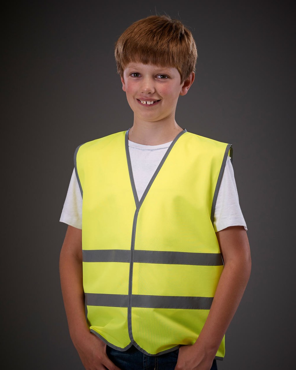 Gilets de sécurité personnalisable YOKO Gilet avec bordures et bandes réfléchissantes