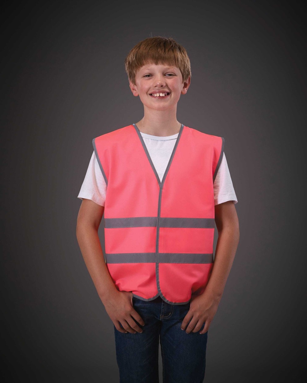 Fluo vestjes YOKO Veiligheidshesje met reflecterende zoom en strepen voor bedrukking &amp; borduring