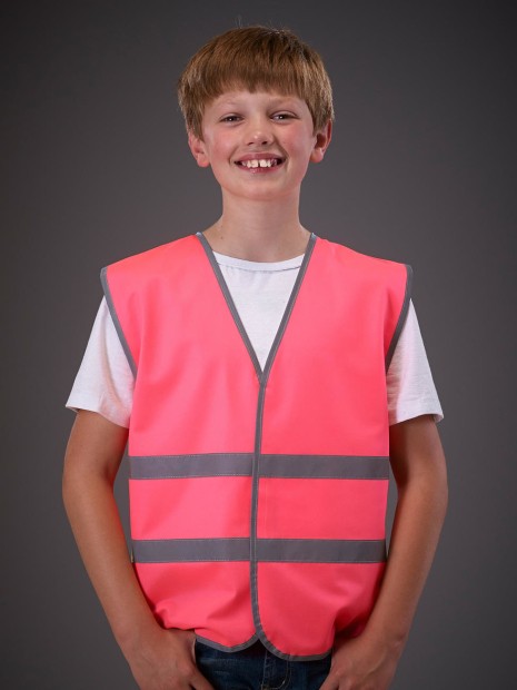 Gilets de sécurité à personnaliser YOKO Gilet avec bordures et bandes réfléchissantes 