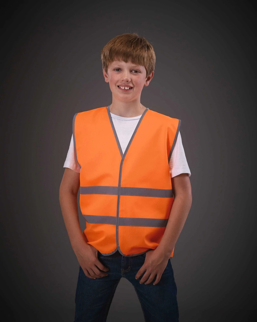 Gilets de sécurité personnalisable YOKO Gilet avec bordures et bandes réfléchissantes