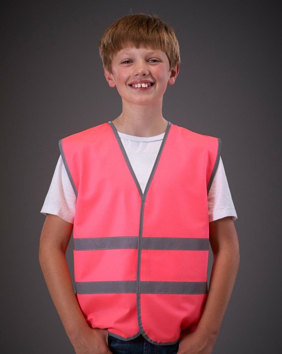 Gilets de sécurité personnalisable YOKO Gilet avec bordures et bandes réfléchissantes