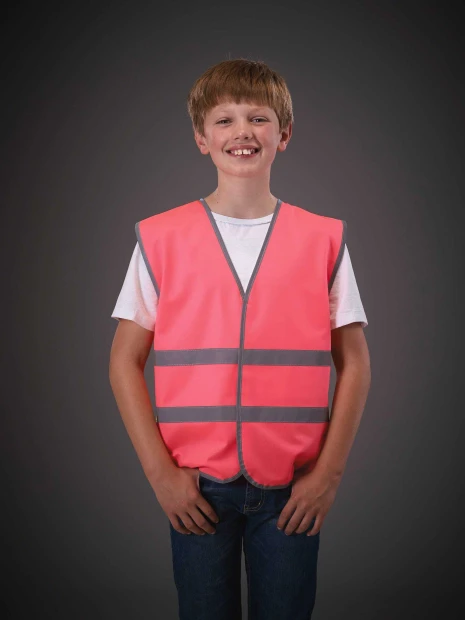 Gilets de sécurité à personnaliser YOKO Gilet avec bordures et bandes réfléchissantes 