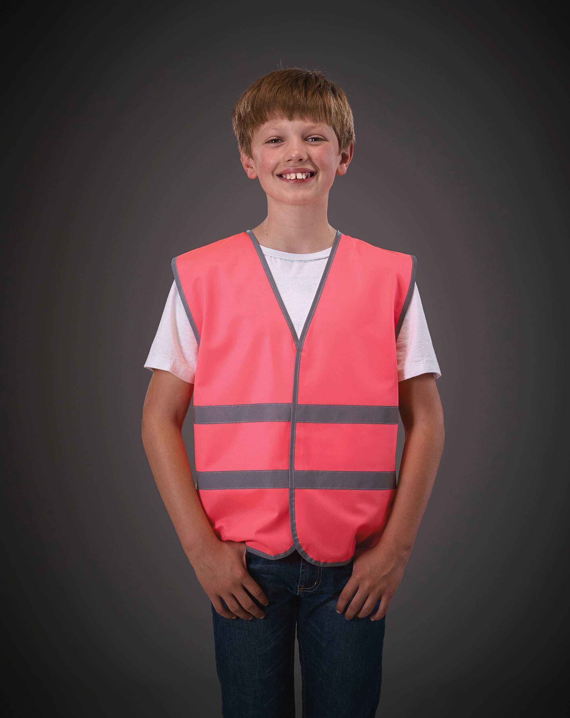 Gilets de sécurité personnalisable YOKO Gilet avec bordures et bandes réfléchissantes