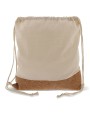 Sacs & Bagagerie personnalisable 4DO Sac Liège/Jute avec cordelettes en coton 38x41cm