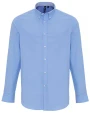 Hemden PREMIER Mens Cotton Rich Oxford Stripes Shirt voor bedrukking &amp; borduring