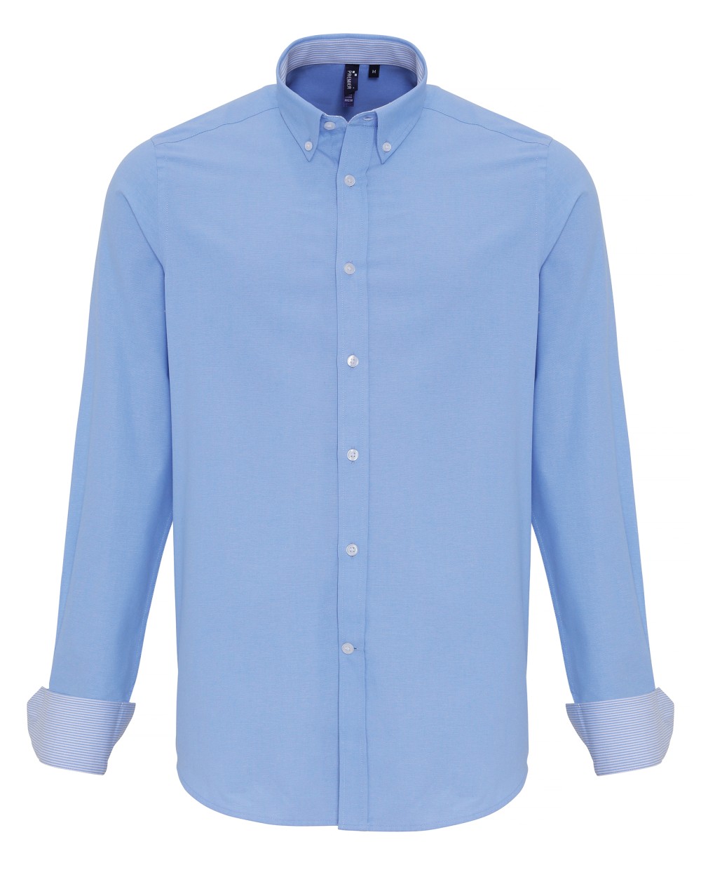 PREMIER Mens Cotton Rich Oxford Stripes Shirt Hemden personalisierbar