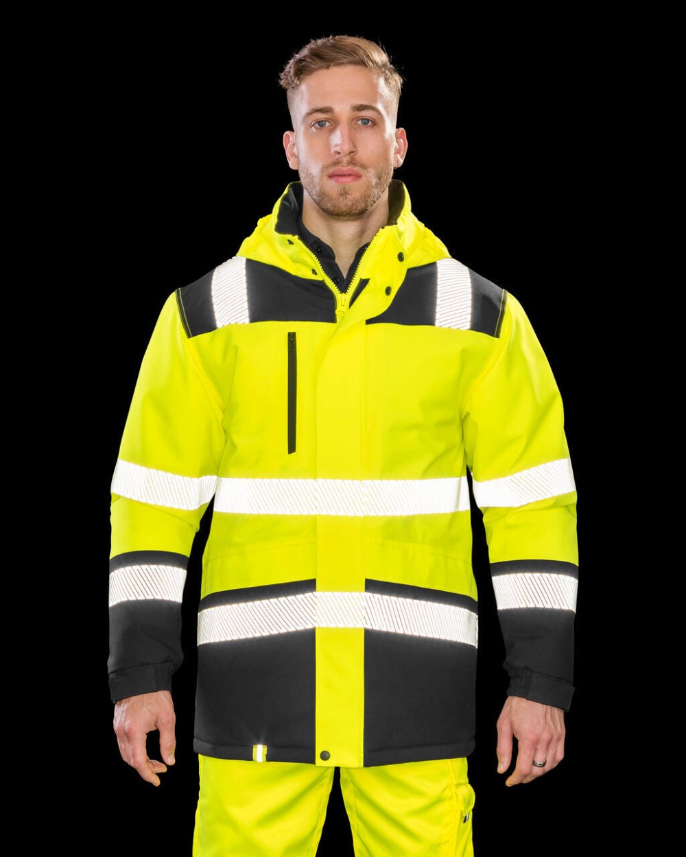 Softshells RESULT Printable Waterproof Softshell Safety Coat voor bedrukking &amp; borduring