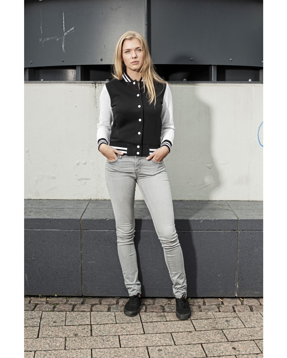 Sweat-shirts personnalisable BUILD YOUR BRAND Ladies Sweat College Jacket