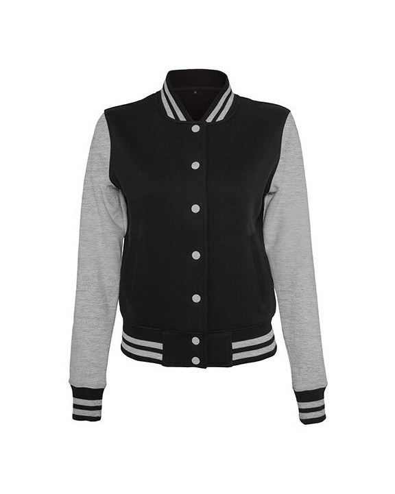 Sweat-shirts personnalisable BUILD YOUR BRAND Ladies Sweat College Jacket