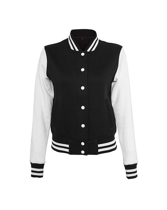 Sweat-shirts personnalisable BUILD YOUR BRAND Ladies Sweat College Jacket