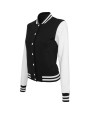 BUILD YOUR BRAND Ladies Sweat College Jacket Sweatshirts personalisierbar