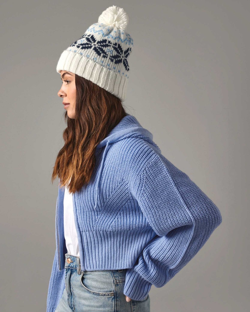 Mutsen BEECHFIELD Muts Snowstar® jacquard voor bedrukking &amp; borduring