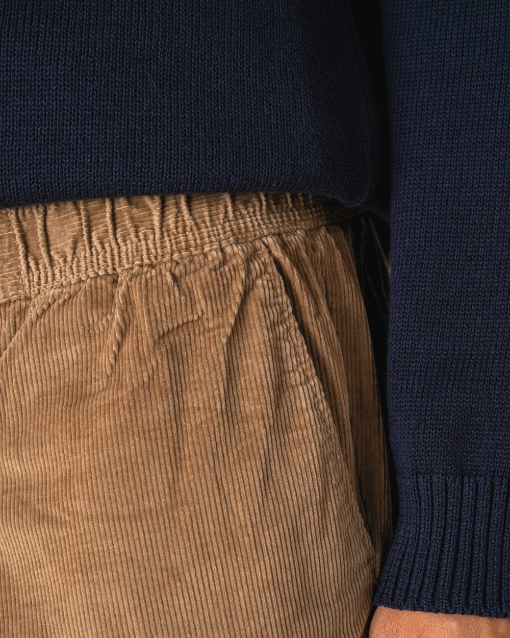 Bermuda's & Shorts SPASSO Ecologische bermuda van ribfluweel voor bedrukking &amp; borduring