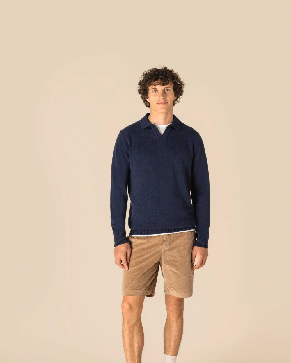Bermuda's & Shorts SPASSO Ecologische herenshort in ribfluweel voor bedrukking &amp; borduring