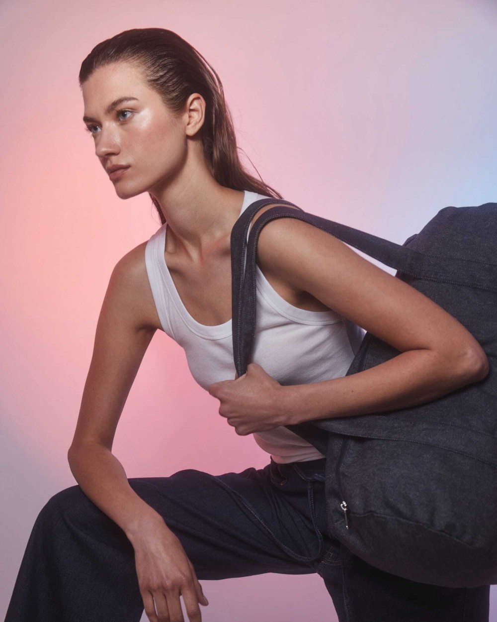 KIMOOD Sport- und Reisetasche aus Denim Taschen personalisierbar