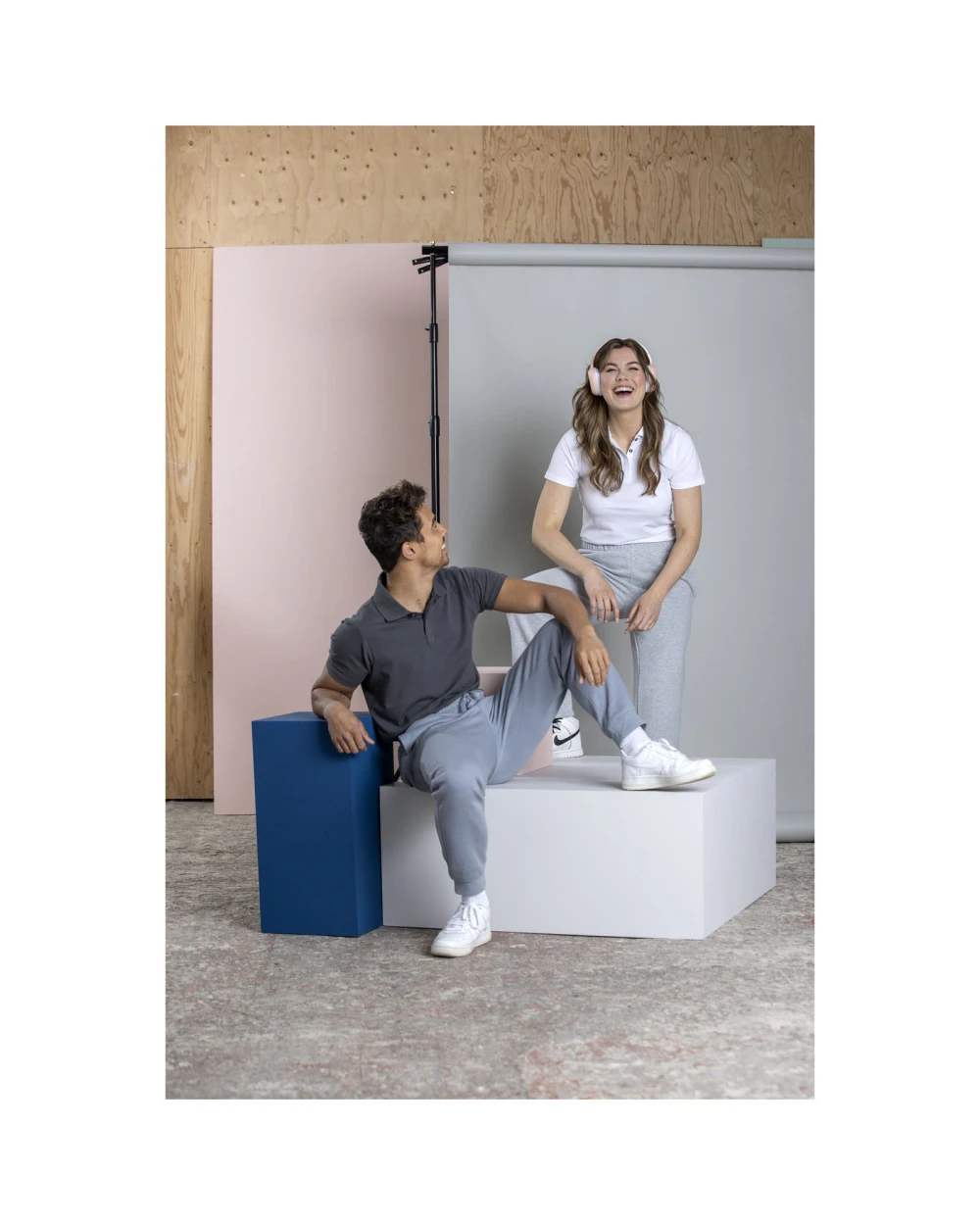 Polos personnalisable ELEVATE Polo Graphite bio manches courtes homme