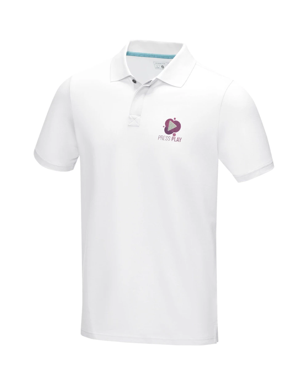 Polos personnalisable ELEVATE Polo Graphite bio manches courtes homme