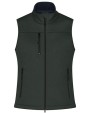Softshells JAMES & NICHOLSON Ladies' Softshell Vest voor bedrukking &amp; borduring