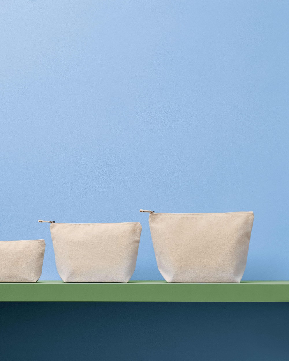 NUTSHELL Recycled luxe canvas accessory bag Taschen personalisierbar