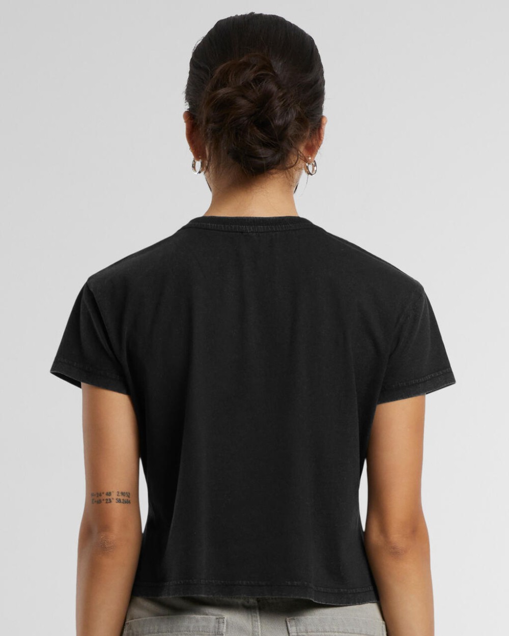 BUILD YOUR BRAND Ladies Vintage Cropped Tee T-Shirts personalisierbar