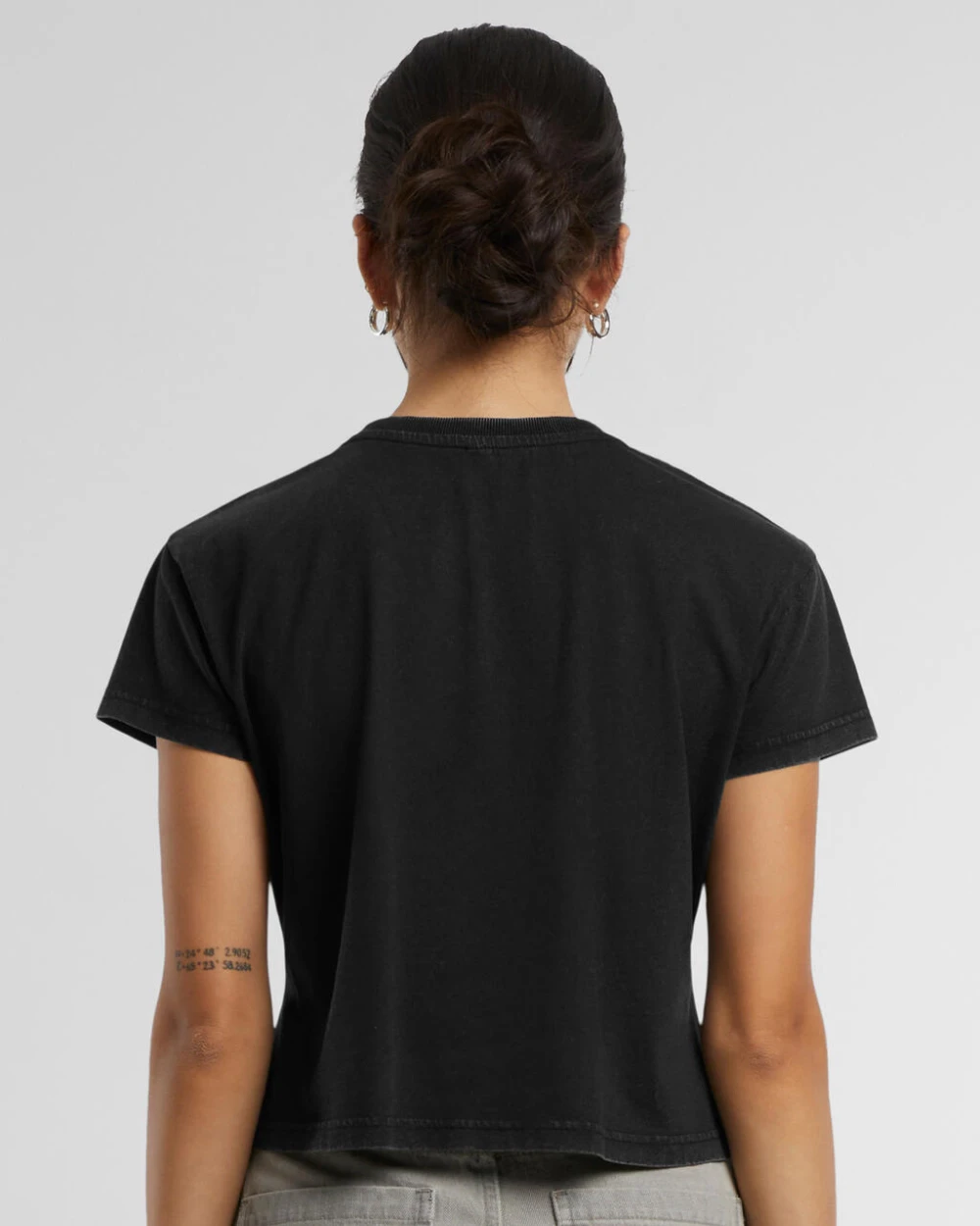 T-Shirts personnalisable BUILD YOUR BRAND Ladies Vintage Cropped Tee
