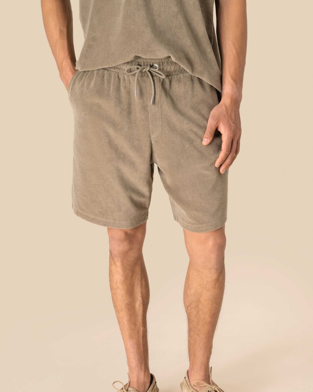 Bermuda's & Shorts SPASSO Ecologische badstof herenshort voor bedrukking &amp; borduring