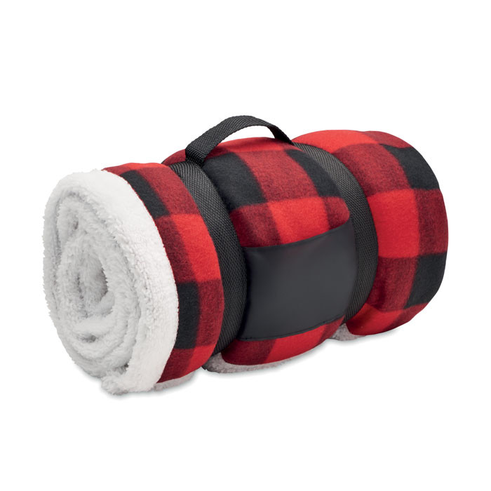 Plaids personnalisable 4DO Couverture polaire sherpa RPET