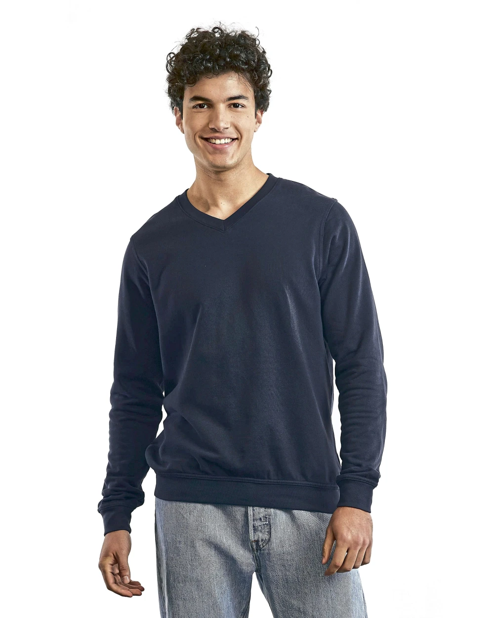 PROMODORO Sweater V-Neck Sweatshirts personalisierbar