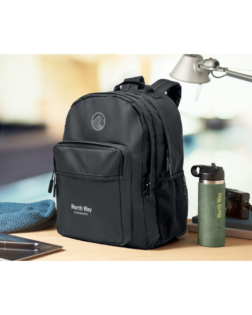 4DO Laptop-Rucksack 300D RPET Taschen personalisierbar