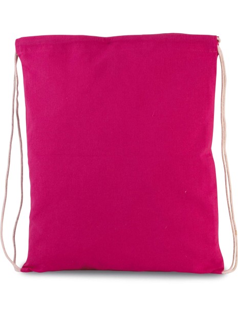 KIMOOD Petit sac à dos en coton bio avec cordelettes  personnalisable