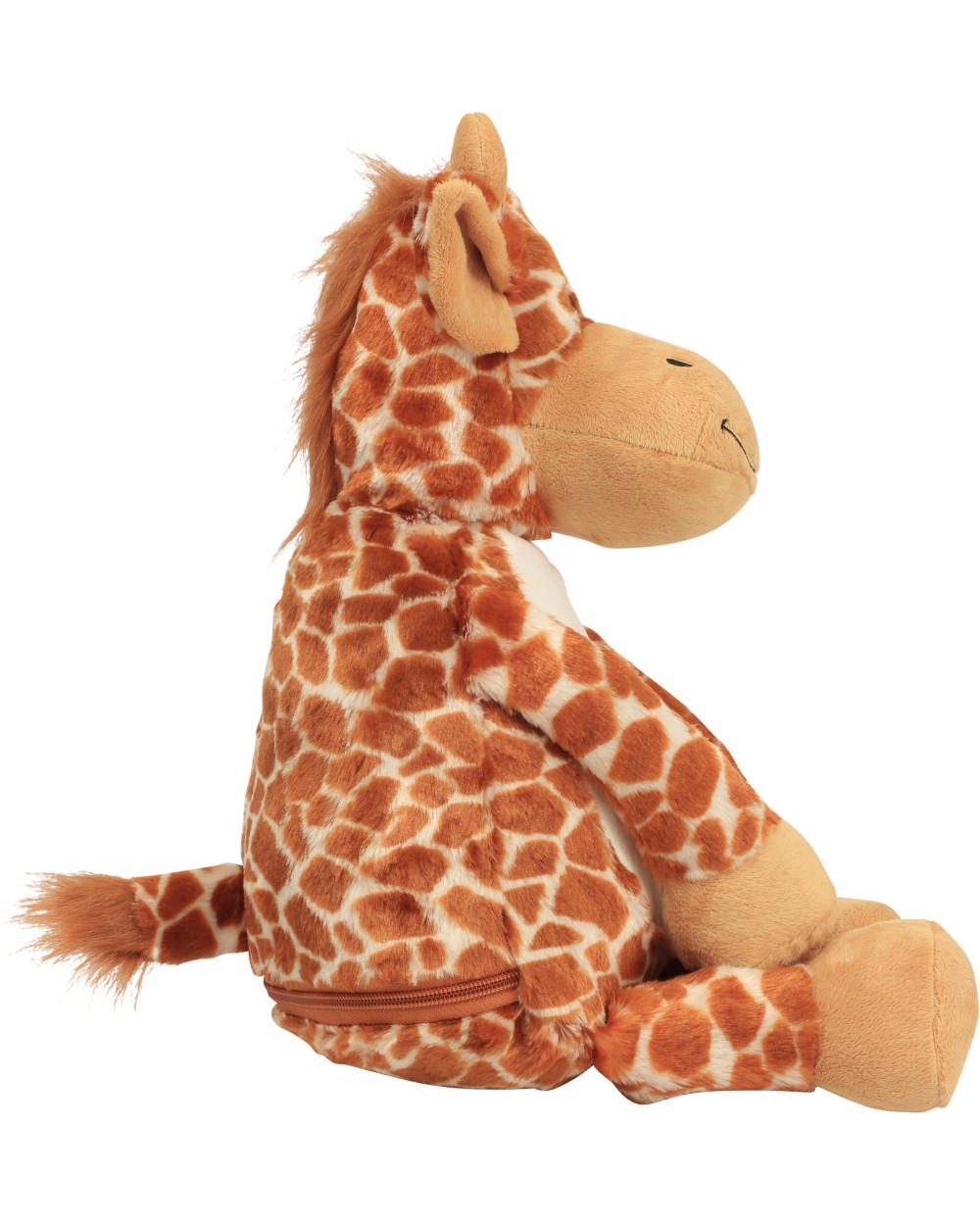 Benodigdheden MUMBLES Giraf met rits voor bedrukking &amp; borduring