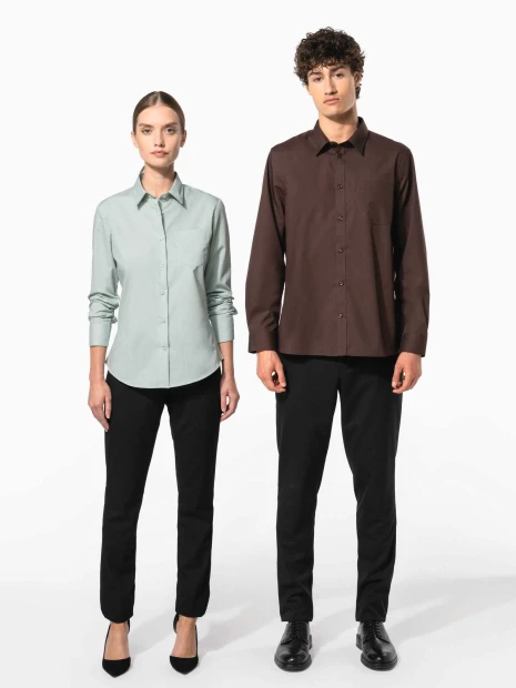 Chemises à personnaliser KARIBAN Chemise popeline polycoton entretien facile homme 