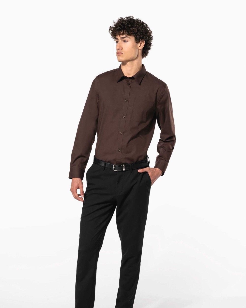 Chemises personnalisable KARIBAN Chemise popeline polycoton entretien facile homme