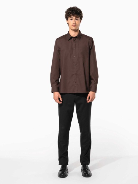 Chemises à personnaliser KARIBAN Chemise popeline polycoton entretien facile homme 