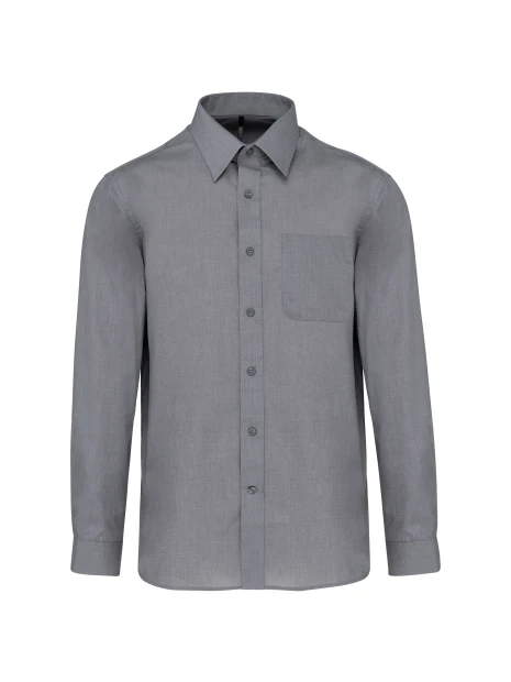 KARIBAN Chemise popeline polycoton entretien facile homme /api/colors/4aec04d1-687e-4c17-9275-2f36ebc782ac personnalisable