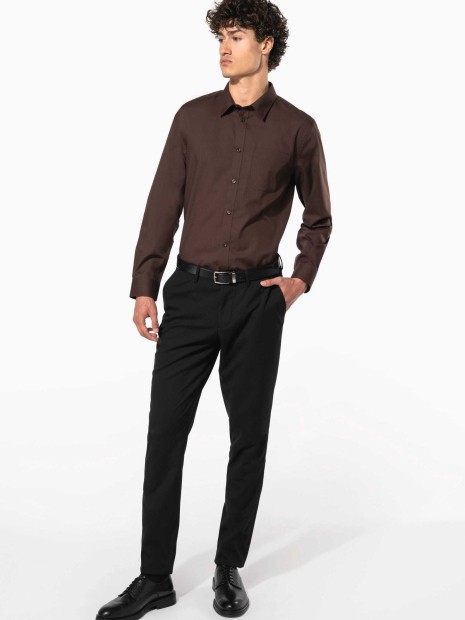 Chemises à personnaliser KARIBAN Chemise popeline polycoton entretien facile homme 