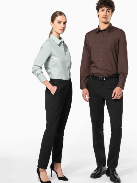 Chemises à personnaliser KARIBAN Chemise popeline polycoton entretien facile homme 