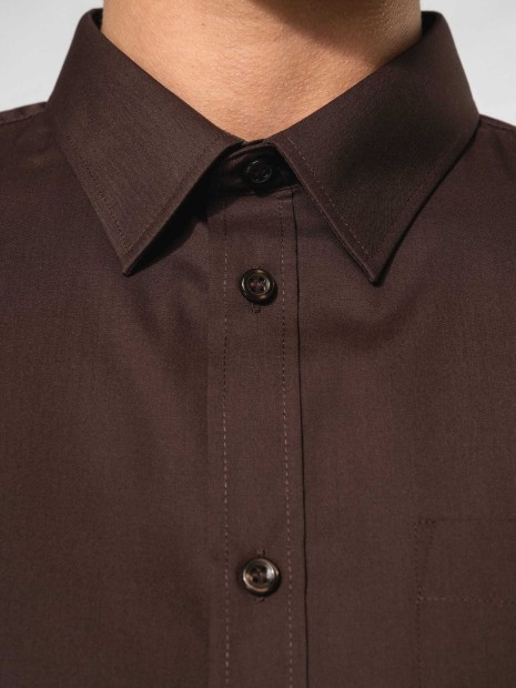 Chemises à personnaliser KARIBAN Chemise popeline polycoton entretien facile homme 