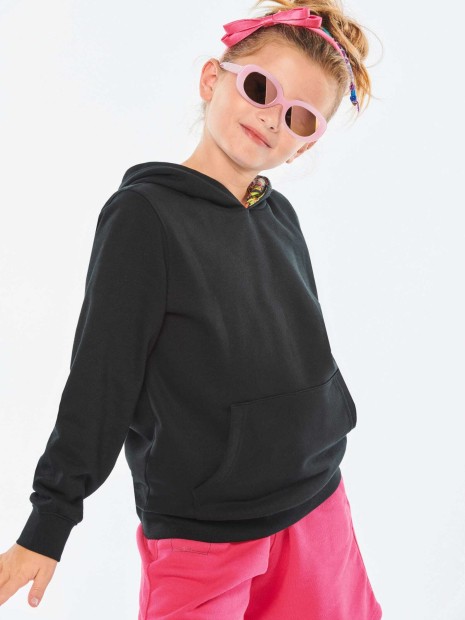 Sweat-shirts à personnaliser KARIBAN Sweat-shirt à capuche contrastée à motifs enfant unisexe 