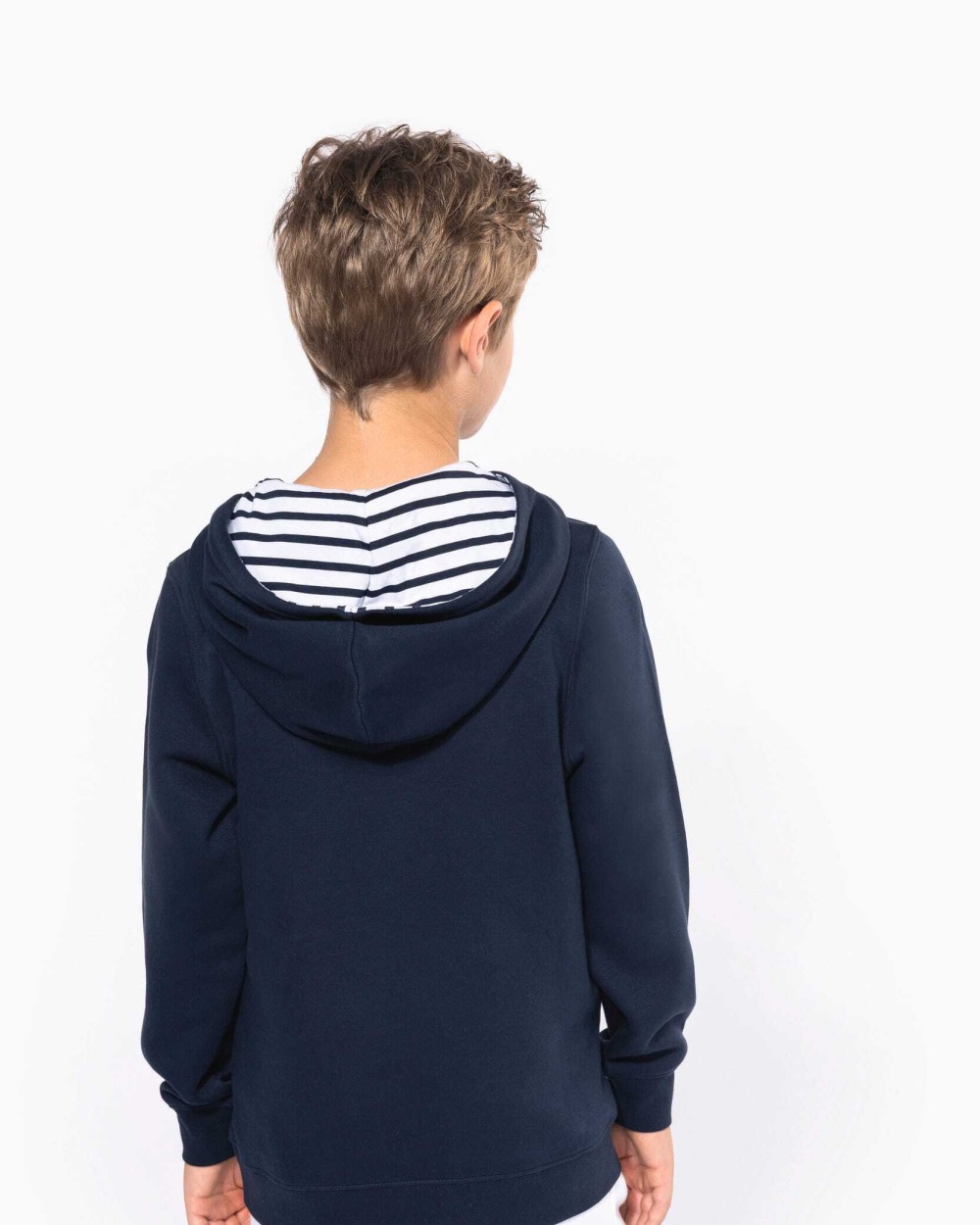 Sweaters & hoodies KARIBAN Unisex kindersweater met contrasterende capuchon met motief voor bedrukking &amp; borduring