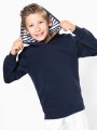 Sweat-shirts à personnaliser KARIBAN Sweat-shirt à capuche contrastée à motifs enfant unisexe 