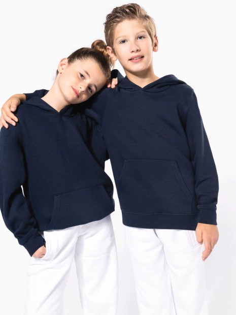 Sweat-shirts à personnaliser KARIBAN Sweat-shirt à capuche contrastée à motifs enfant unisexe 