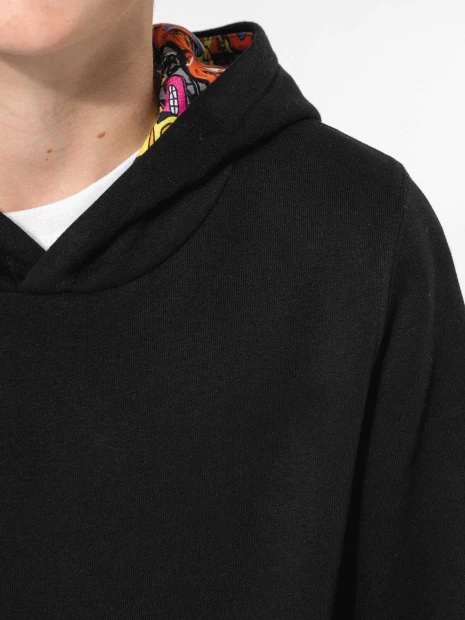 Sweat-shirts à personnaliser KARIBAN Sweat-shirt à capuche contrastée à motifs enfant unisexe 