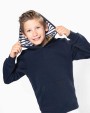 Sweaters & hoodies KARIBAN Unisex kindersweater met contrasterende capuchon met motief voor bedrukking &amp; borduring