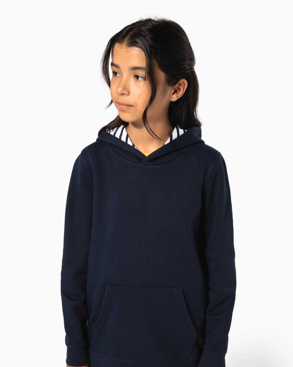 Sweaters & hoodies KARIBAN Sweater met contrasterende capuchon met motief voor bedrukking &amp; borduring