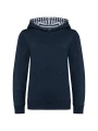 KARIBAN Sweat-shirt à capuche contrastée à motifs enfant unisexe /api/colors/384ae616-e794-4b57-9745-9c9b9832180d personnalisable