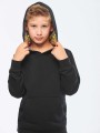 Sweat-shirts à personnaliser KARIBAN Sweat-shirt à capuche contrastée à motifs enfant unisexe 
