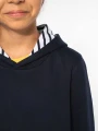 Sweat-shirts à personnaliser KARIBAN Sweat-shirt à capuche contrastée à motifs enfant unisexe 